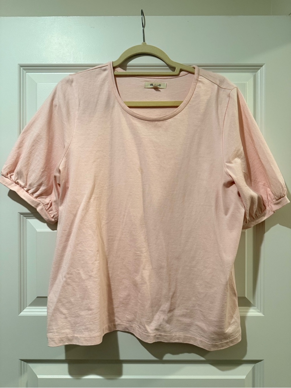 Madewell Women’s Short Sleeve Scoop Neck Top - Light Pink